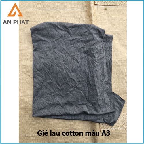 Giẻ lau cotton màu A3 là loại vải một lớp, nguyên mảnh