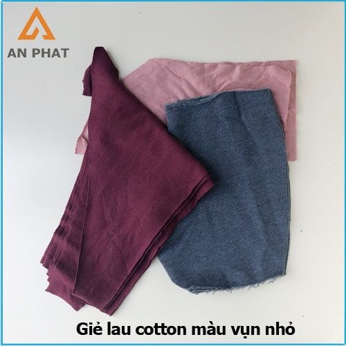 Giẻ lau cotton màu vụn nhỏ miễn phí vận chuyển