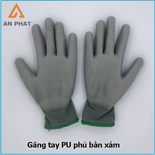 Găng tay Phủ PU lòng bàn tay màu xám Trung Quốc