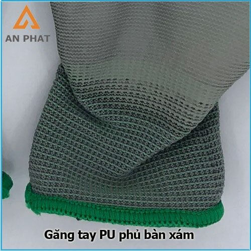 Găng tay xám được dệt từ sợi poly mỏng bền