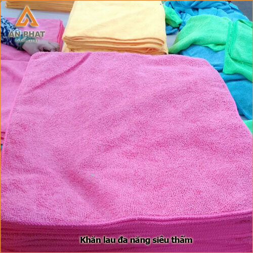 Khăn lau đa năng siêu thấm làm từ chất liệu microfiber cao cấp
