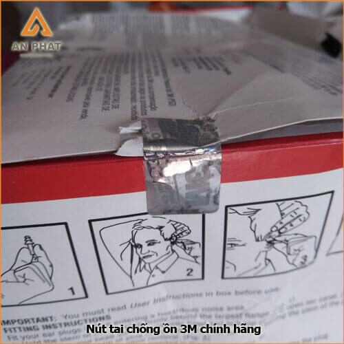 Tem chính hãng nút bịt tai 3m